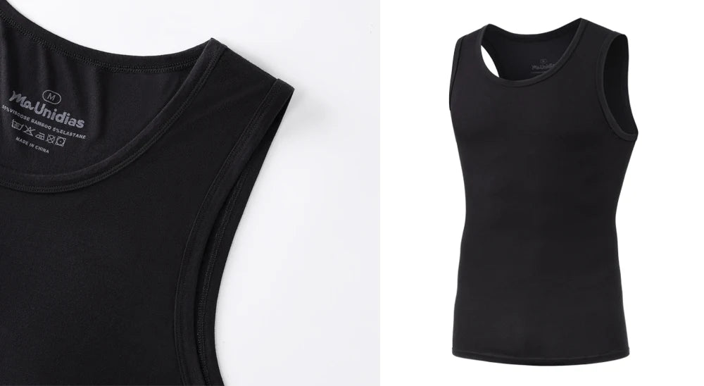 2-Pack Men’s Tank Tops – Bamboo Fiber Sleeveless Gym Vests