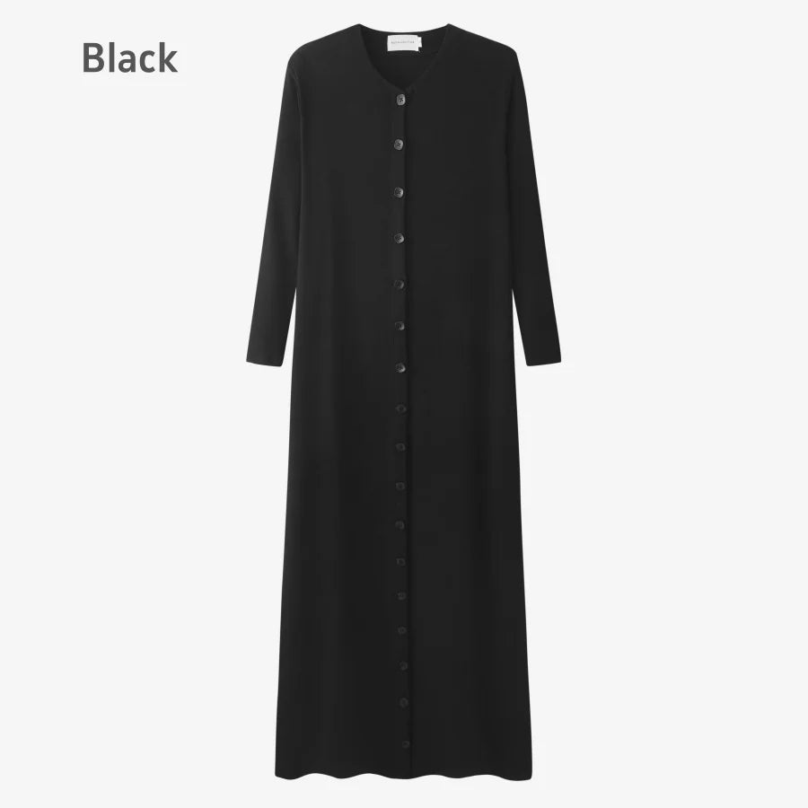 Women’s Summer Ribbed Maxi Dress – Button Front Casual Outfit 2025