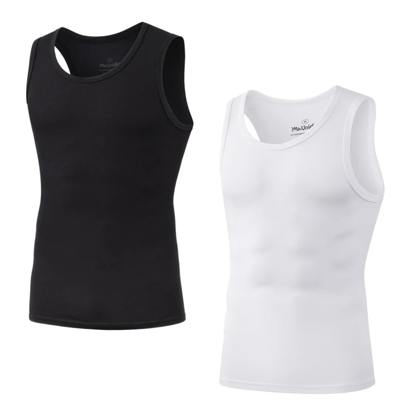 2-Pack Men’s Tank Tops – Bamboo Fiber Sleeveless Gym Vests