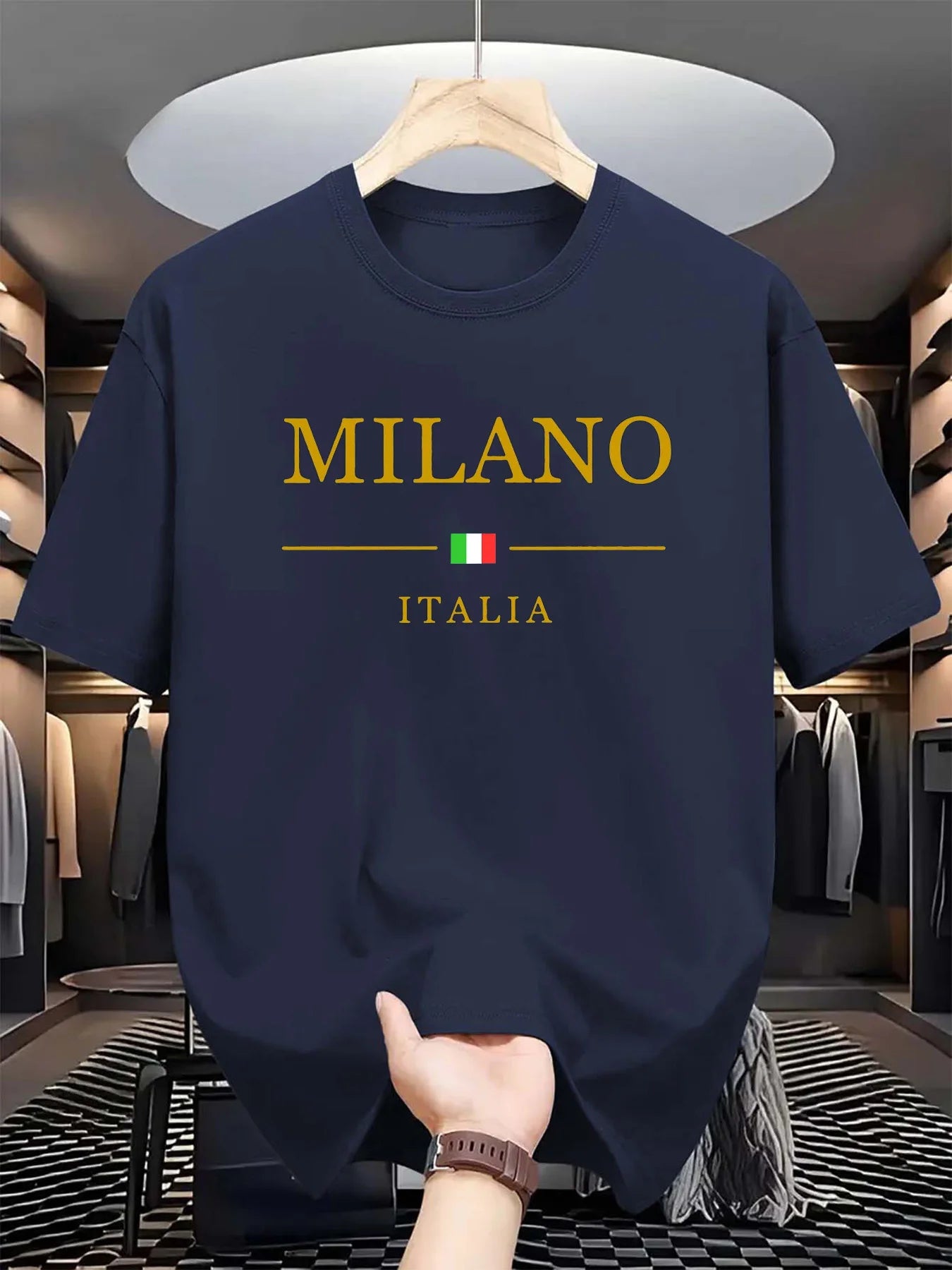 Men’s MILANO ITALIA Print Cotton T-Shirt
