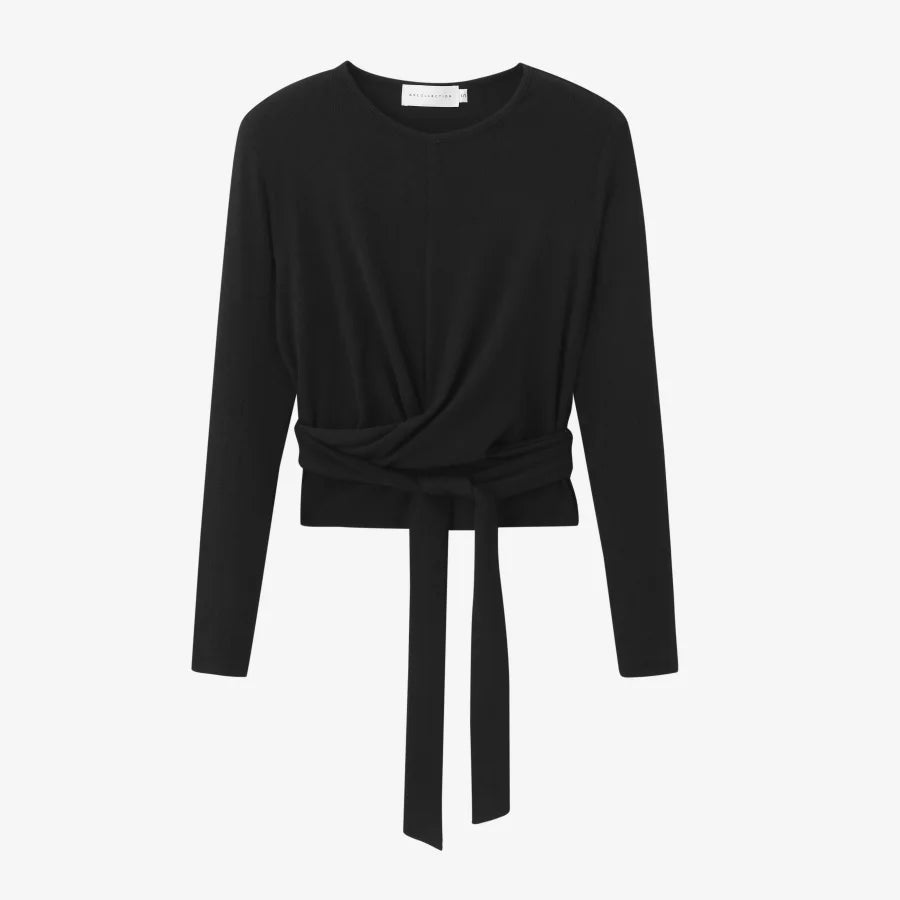 AS 2025 Summer Ribbed Wrap Top & A-Line Dress Set