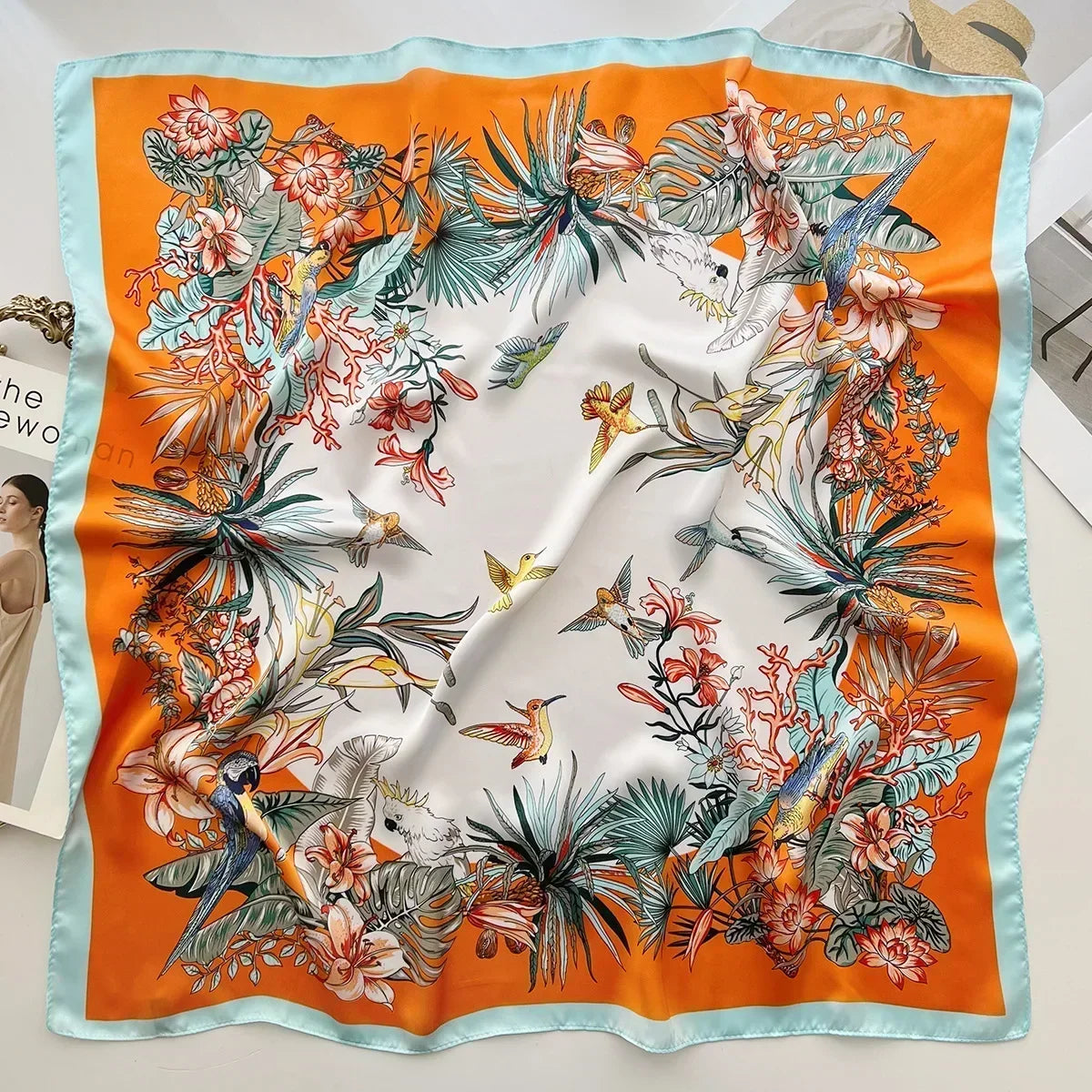 Luxury Silk Square Scarf