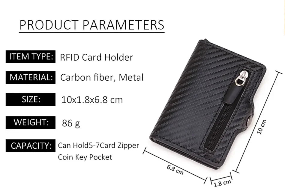 Anti-Theft RFID Slim Wallet