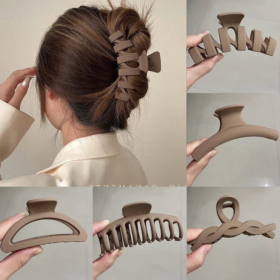 Women’s Acrylic Hair Claw Clip – Korea Style Geometric Barrette