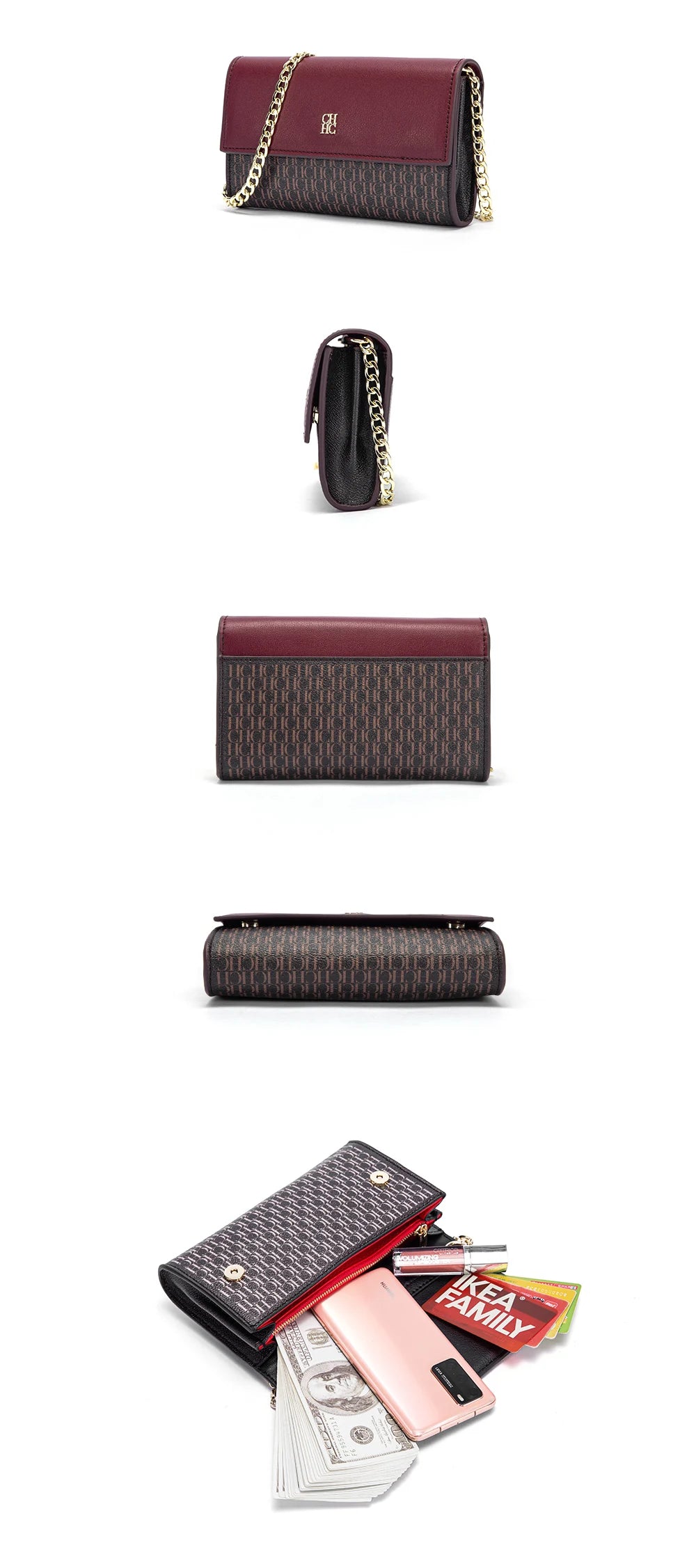 Minimalist Chain Shoulder Bag – Fashionable Women’s Commuting Handbag