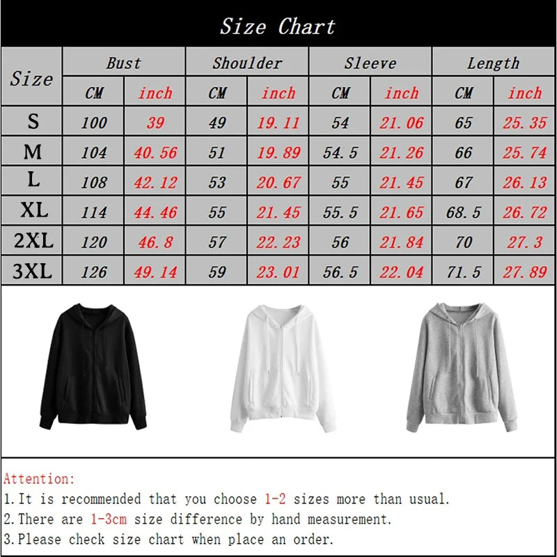 Men’s Zipper Hoodie – Autumn Winter Long Sleeve Casual Sweatshirt
