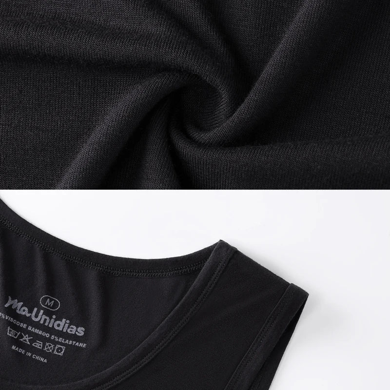 2-Pack Men’s Tank Tops – Bamboo Fiber Sleeveless Gym Vests