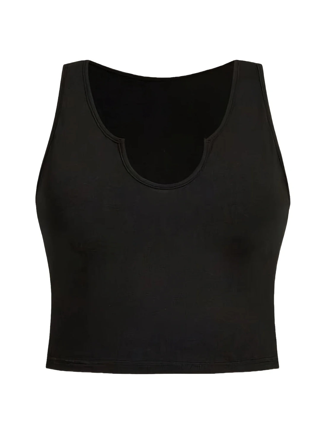 Plus Size Women’s Three-Piece Vest Set – Sleeveless Solid Color Casual Outfit