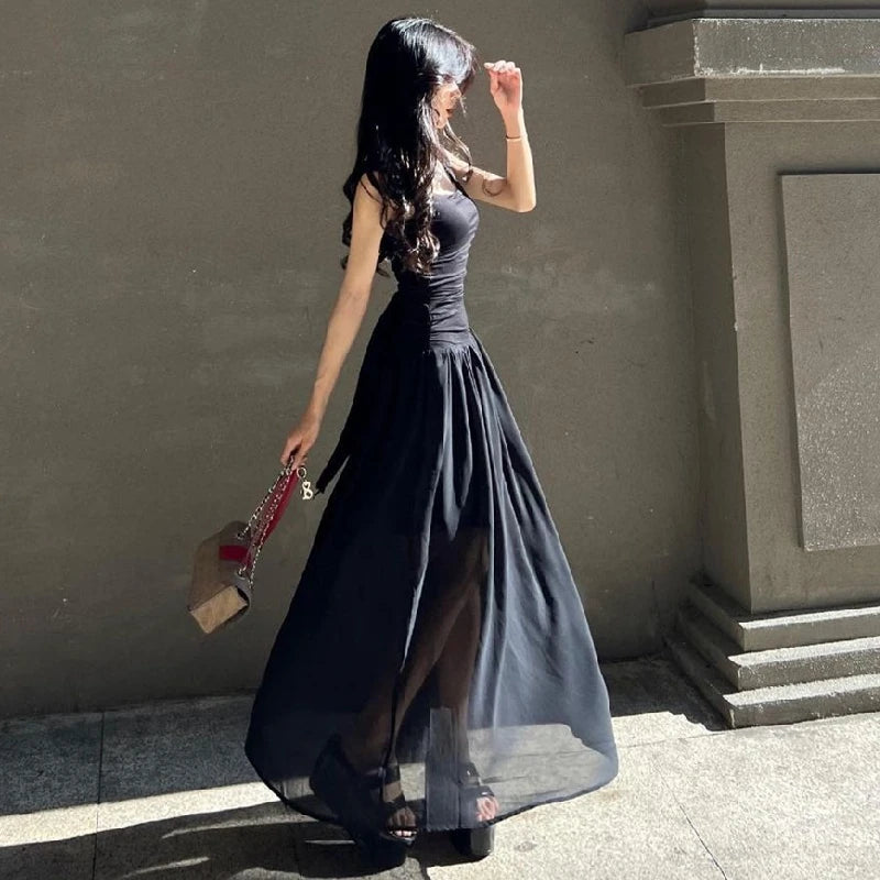 WhereMery Elegant Slip Maxi Dress