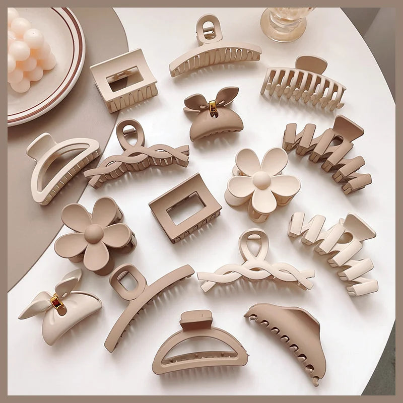 Women’s Acrylic Hair Claw Clip – Korea Style Geometric Barrette