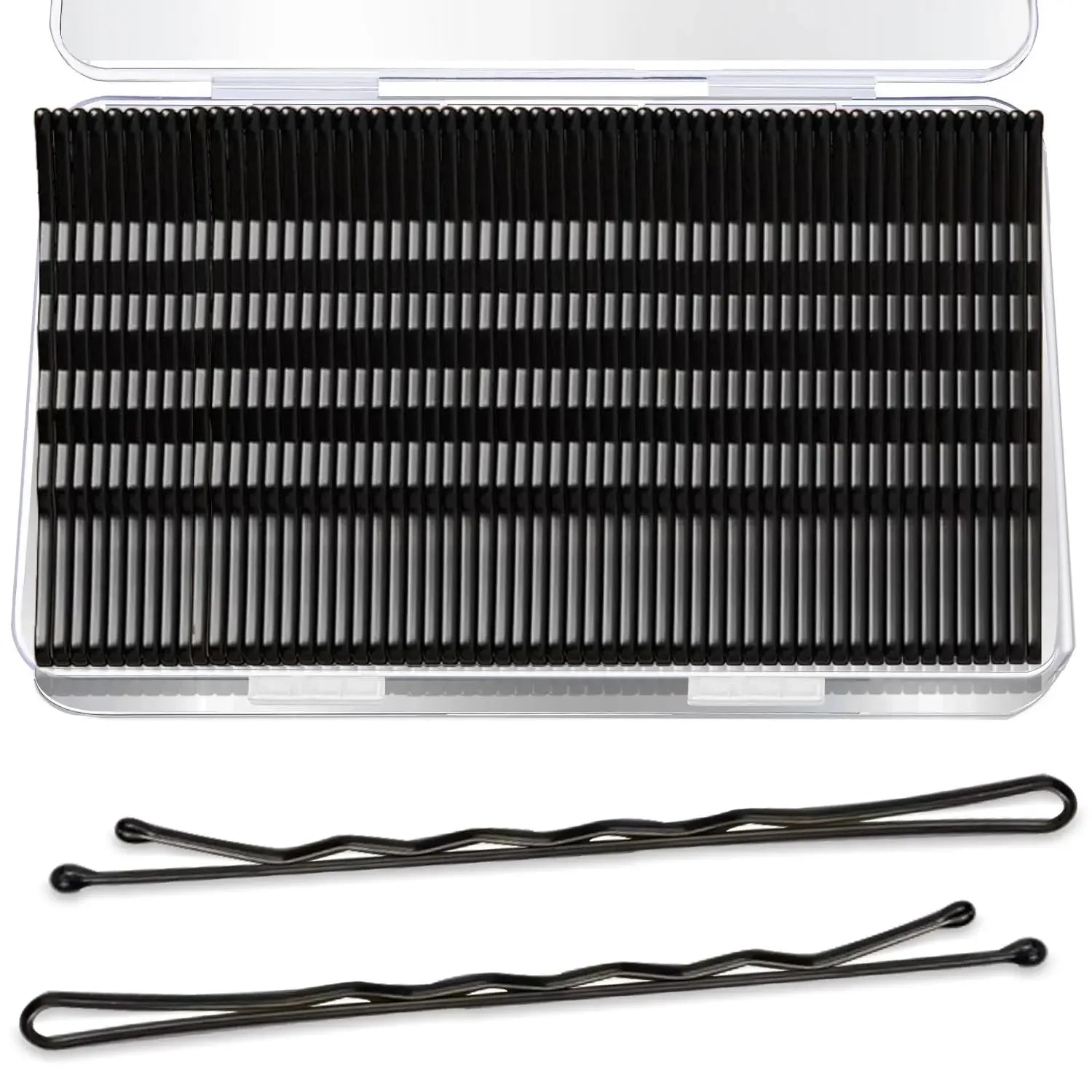 Black U-Shaped and Straight Bobby Pins – 60/600 pcs Hair Styling Set