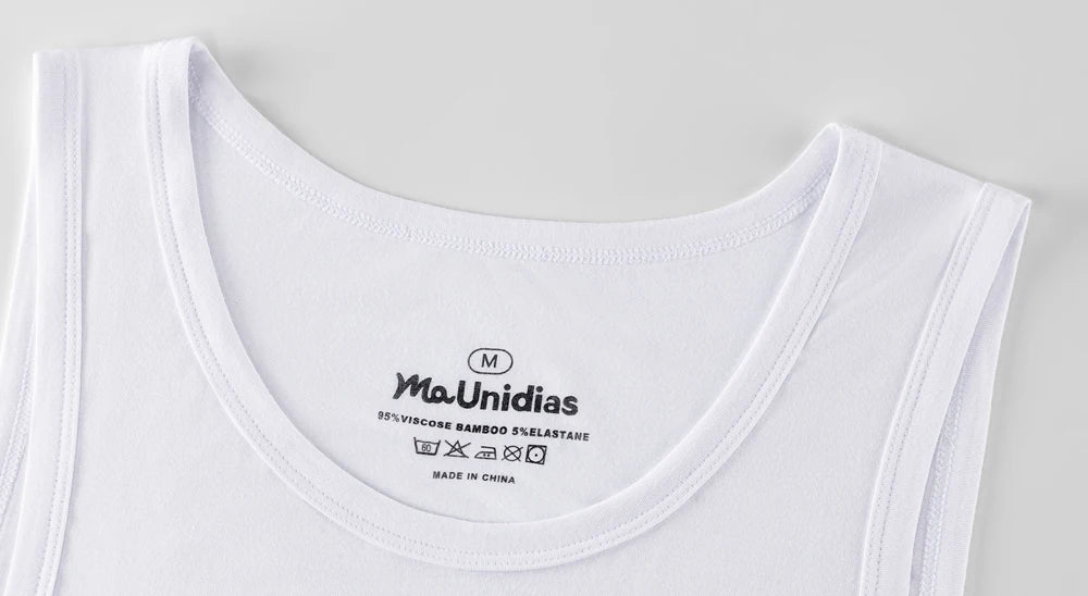 2-Pack Men’s Tank Tops – Bamboo Fiber Sleeveless Gym Vests