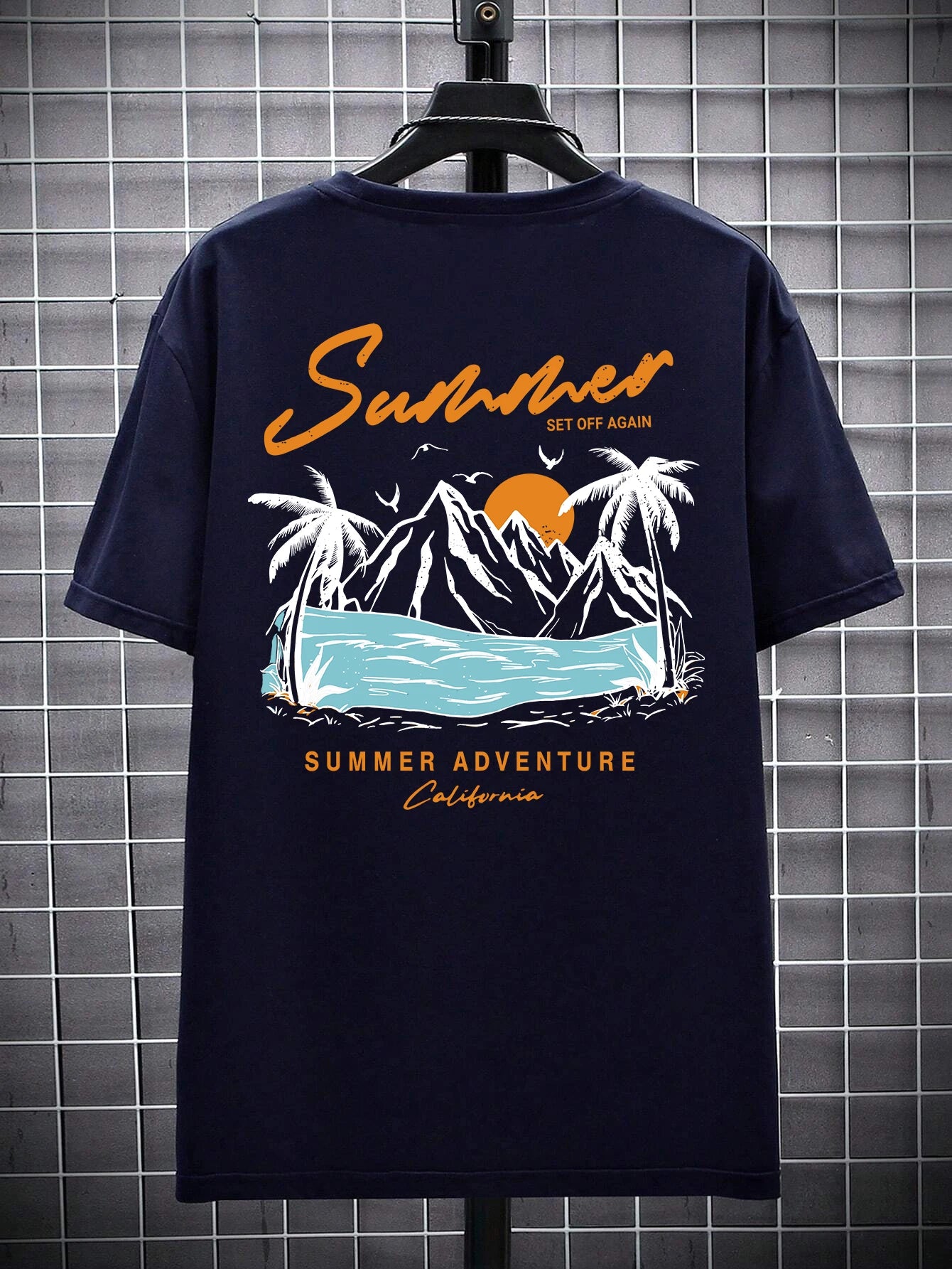 Men’s California Adventure T-Shirt – Loose Cotton Summer Top