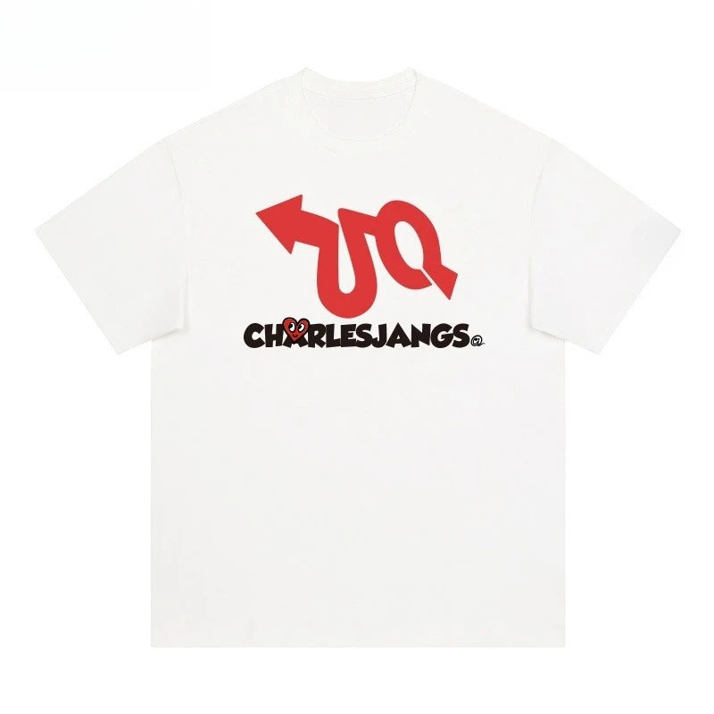 Plus Size Women’s Love Print Cotton T-Shirt