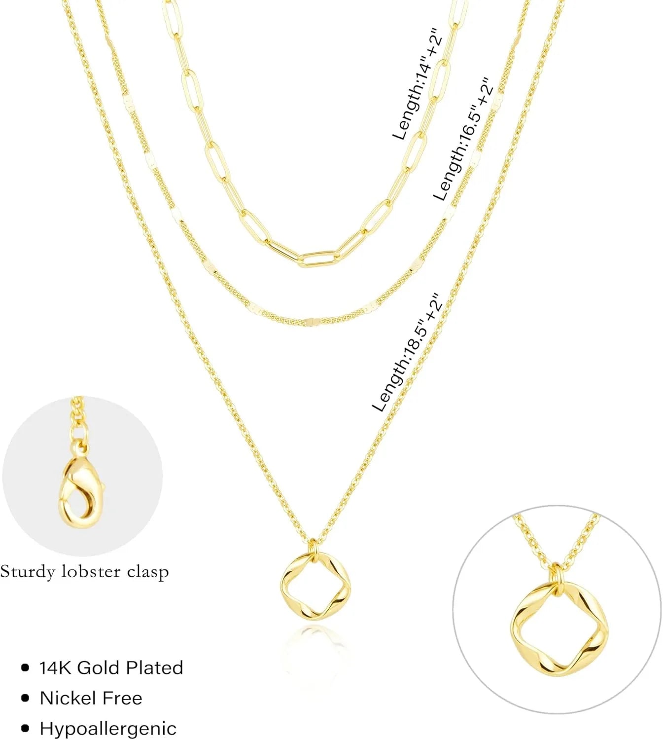 Layered Gold & Silver Necklaces for Women