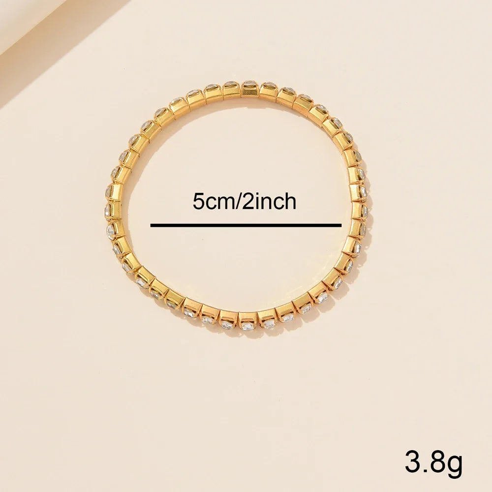 Luxury Women’s Gold Watch – Fashion Quartz Diamond Bracelet Wristwatch Set