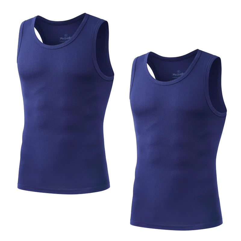 2-Pack Men’s Tank Tops – Bamboo Fiber Sleeveless Gym Vests