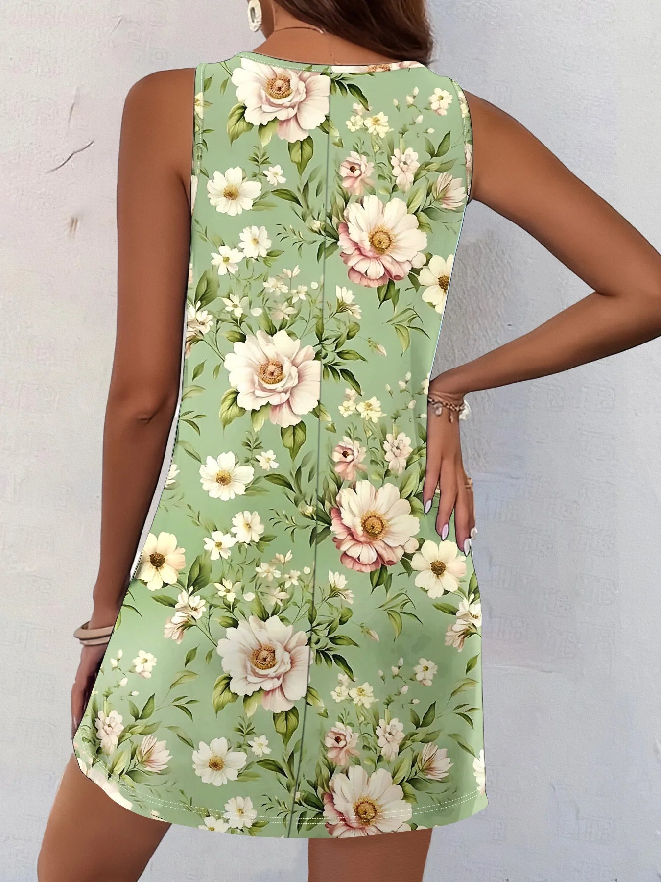 Bohemian Sleeveless Summer Dress – Exclusive Print Vacation Style