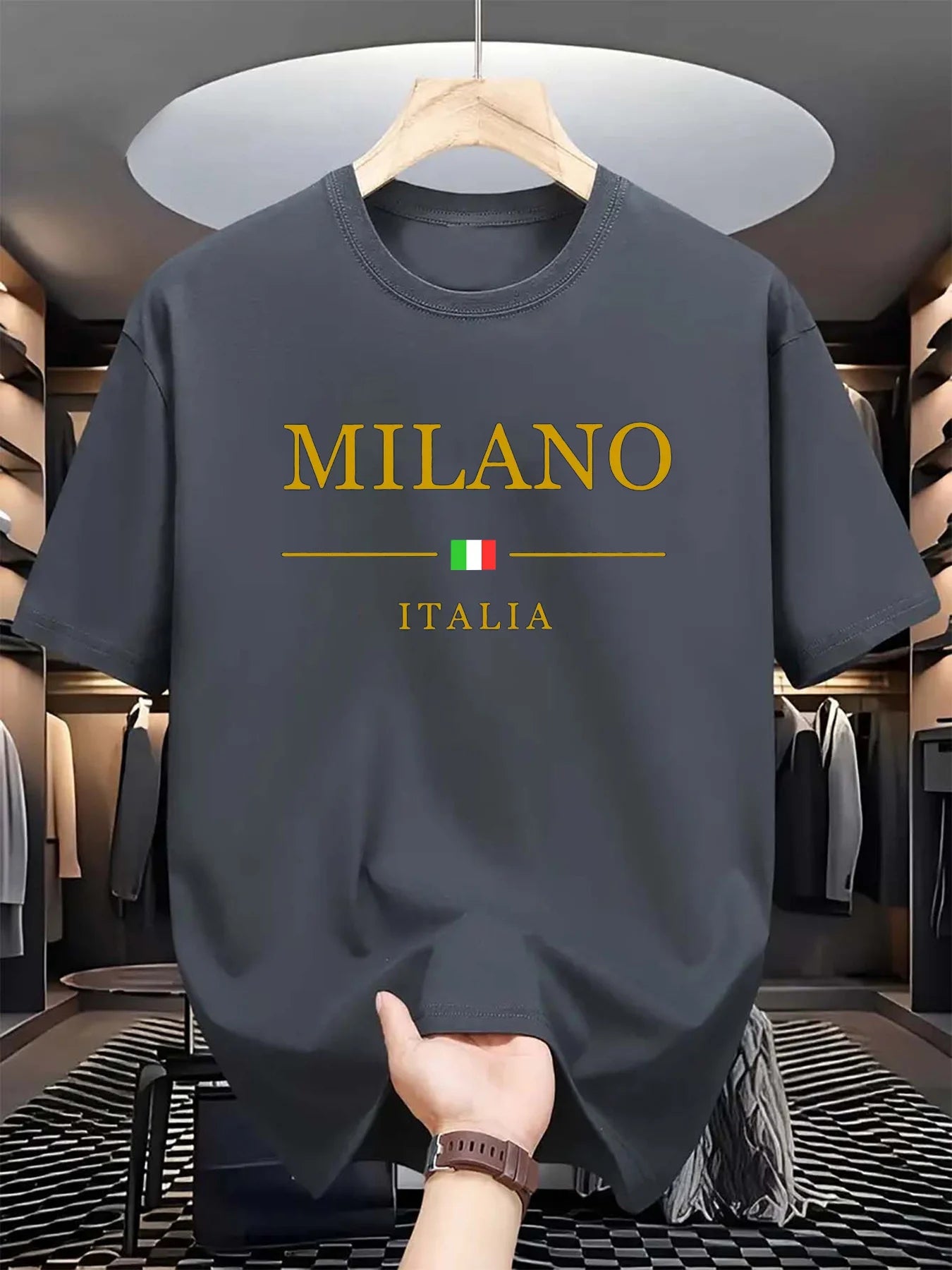 Men’s MILANO ITALIA Print Cotton T-Shirt