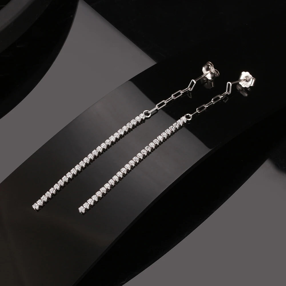 ORSA JEWELS 14K Gold Plated Paperclip Chains Tennis Bracelet