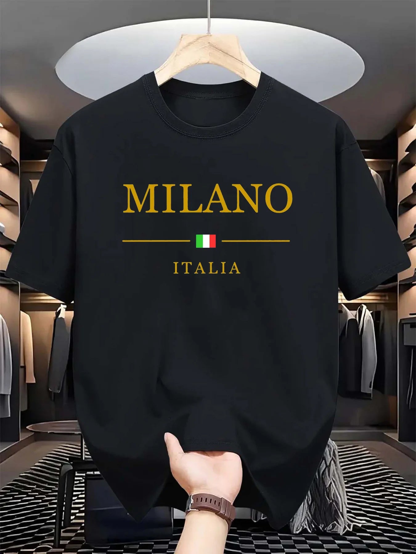 Men’s MILANO ITALIA Print Cotton T-Shirt