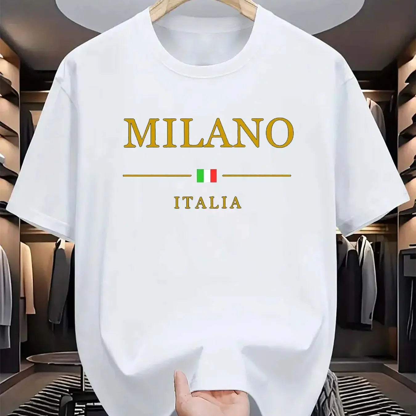 Men’s MILANO ITALIA Print Cotton T-Shirt